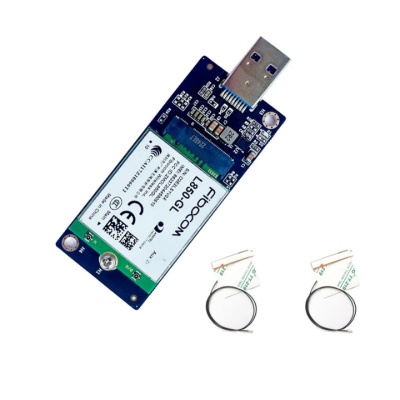 Модем Fibocom L850-GL cat.9 с USB адаптером и антеннами